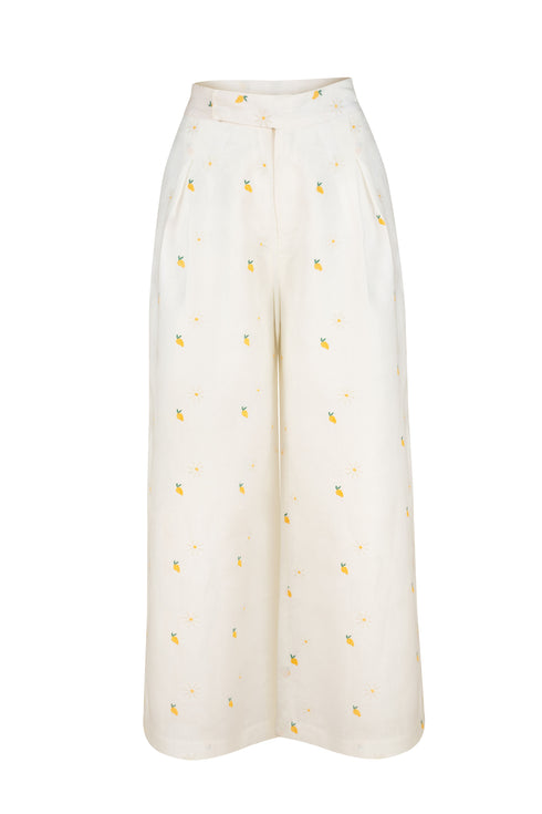 Mango Pant Mango Camomille Ivory